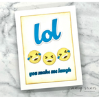 CZ Design LOL Wafer Dies czd268c Happy Camper LOL Card