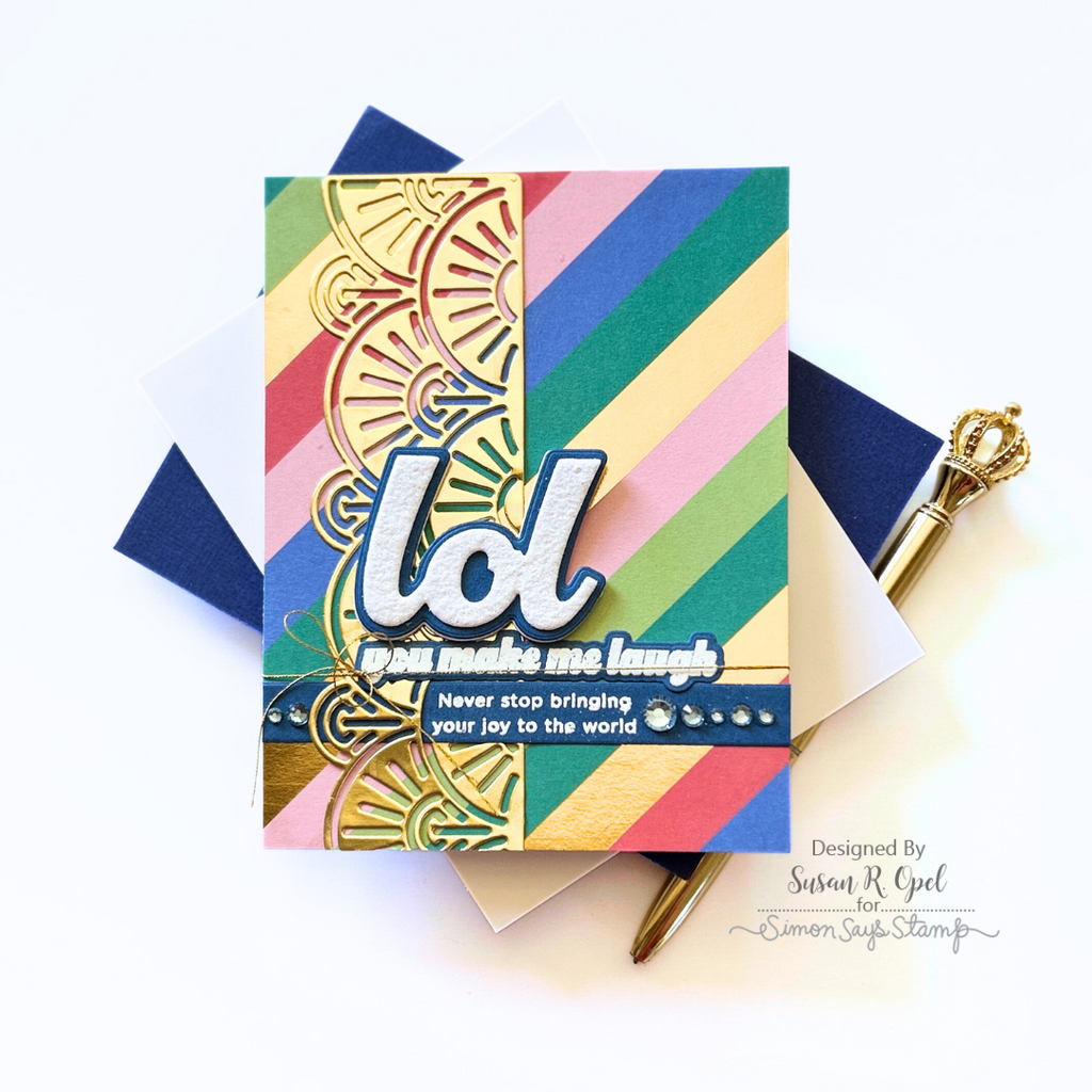 CZ Design LOL Wafer Dies czd268c Happy Camper LOL Card