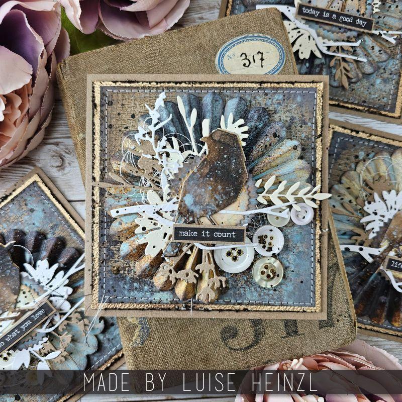 Tim Holtz Sizzix Vault Lovebirds Thinlits Dies 666566 rosette