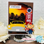 La-La Land Crafts At Your Service Clear Stamps cl174 city life