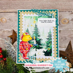 La-La Land Crafts Christmas Eve 6x6 inch Paper Pack dp051 trees