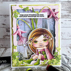 La-La Land Crafts Forest Sprite Marci Clear Stamps cl209 green boots