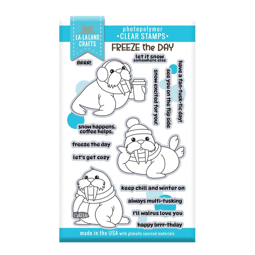 La-La Land Crafts Freeze the Day Clear Stamps cl178