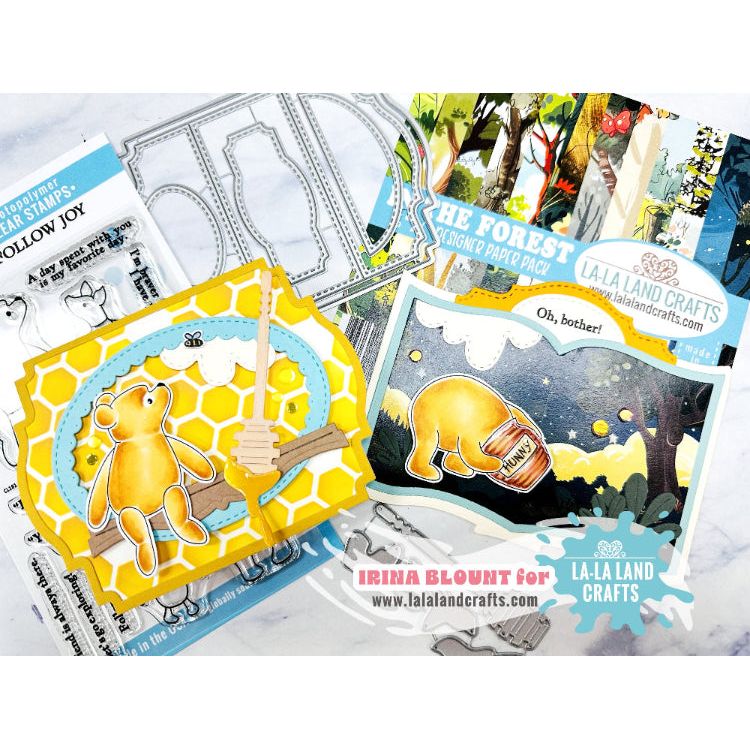 La-La Land Crafts Honeycomb Stencils st041 bear