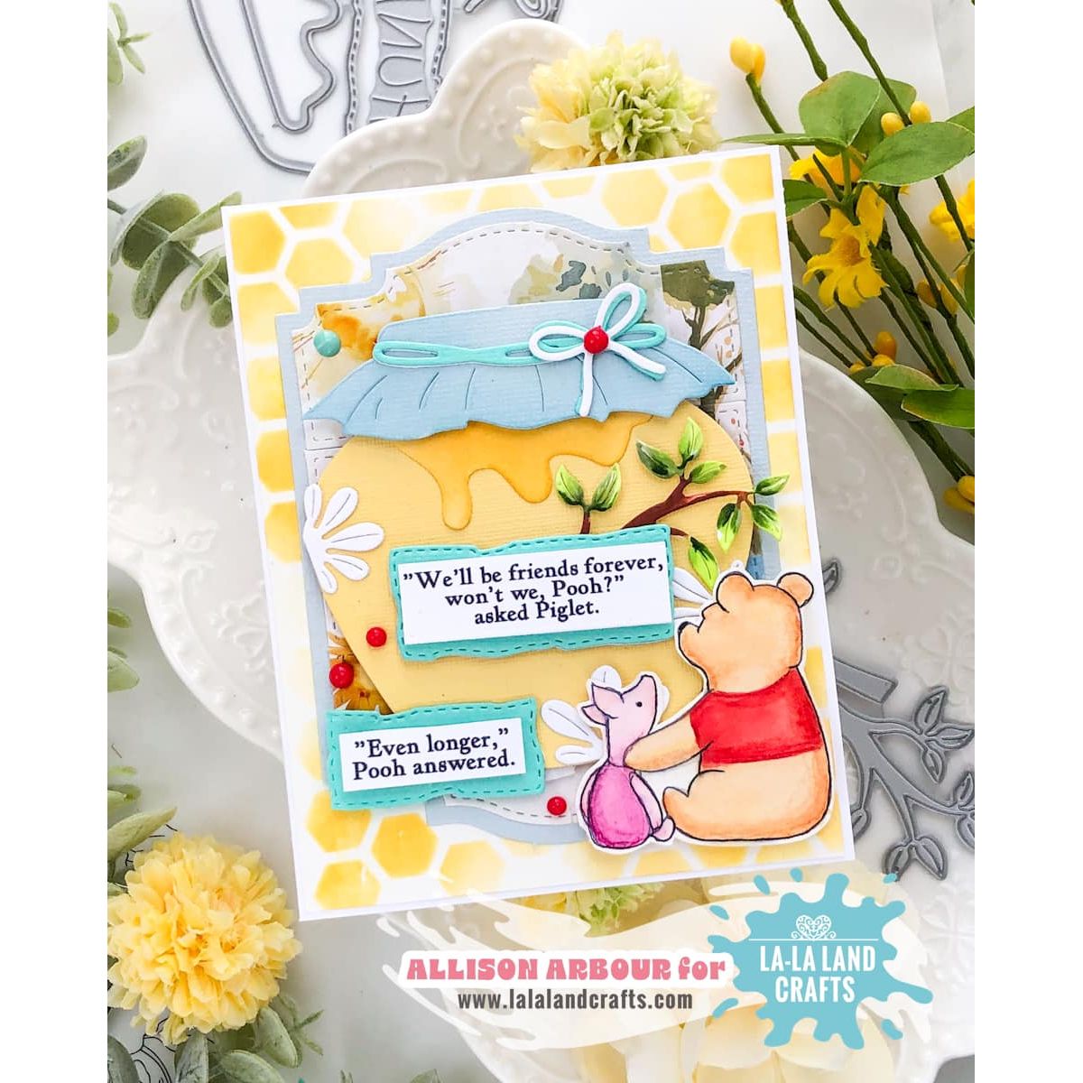 La-La Land Crafts Honeycomb Stencils st041 friends