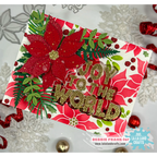 La-La Land Crafts Poinsettias Stencils st040 flowers