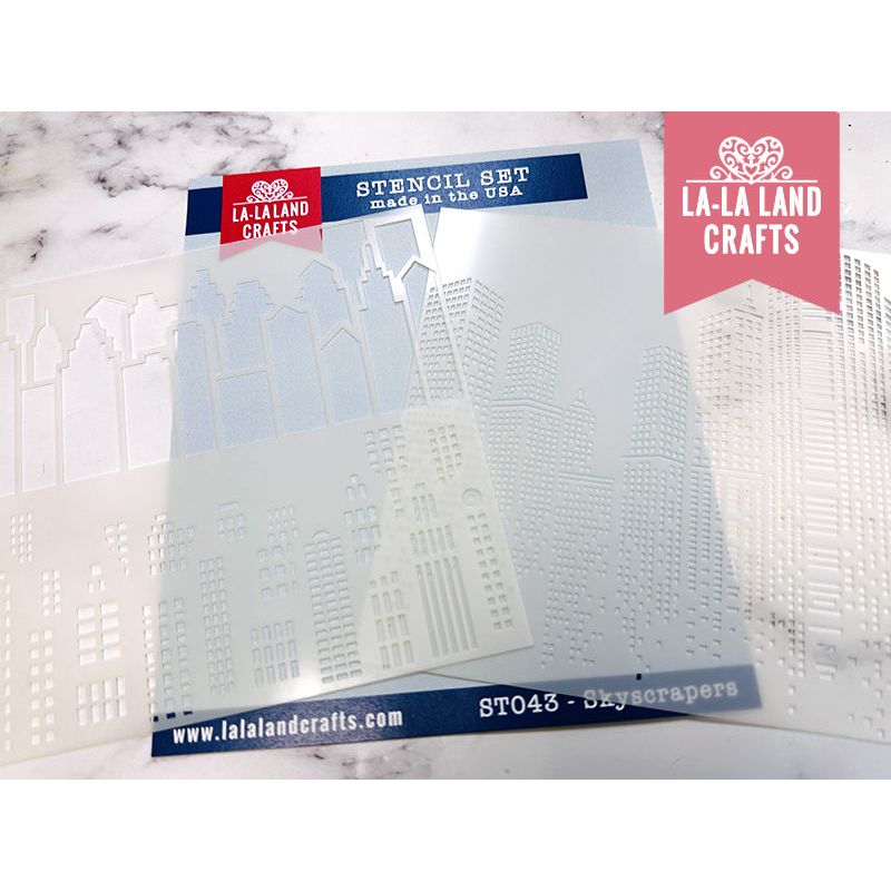 La-La Land Crafts Skyscrapers Stencils st043