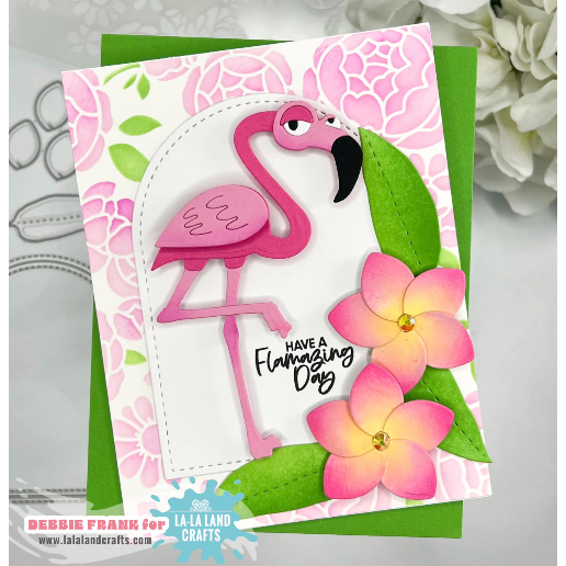 La-La Land Crafts Spring Flowers Stencils st038 pink