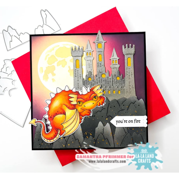 La-La Land Crafts You Slay Me Clear Stamps cl172 castle