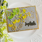 Simon Says Stamp Lady's Mantle Wafer Dies s887 Smitten Christmas Card