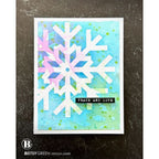 Simon Says Stamp Large Snowflake Wafer Die 1331sd Sugar and Spice Holiday Card