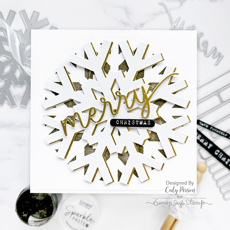Simon Says Stamp Large Snowflake Wafer Die 1331sd Sugar and Spice Holiday Card | color-code:ALT02