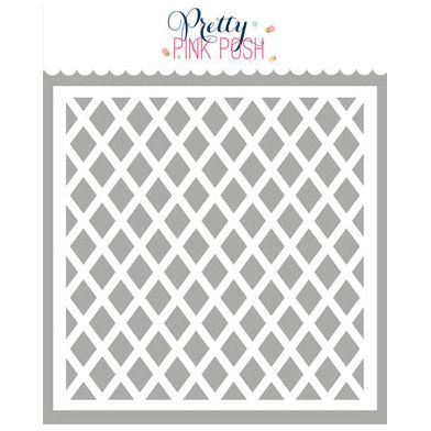 Pretty Pink Posh LATTICE Stencil