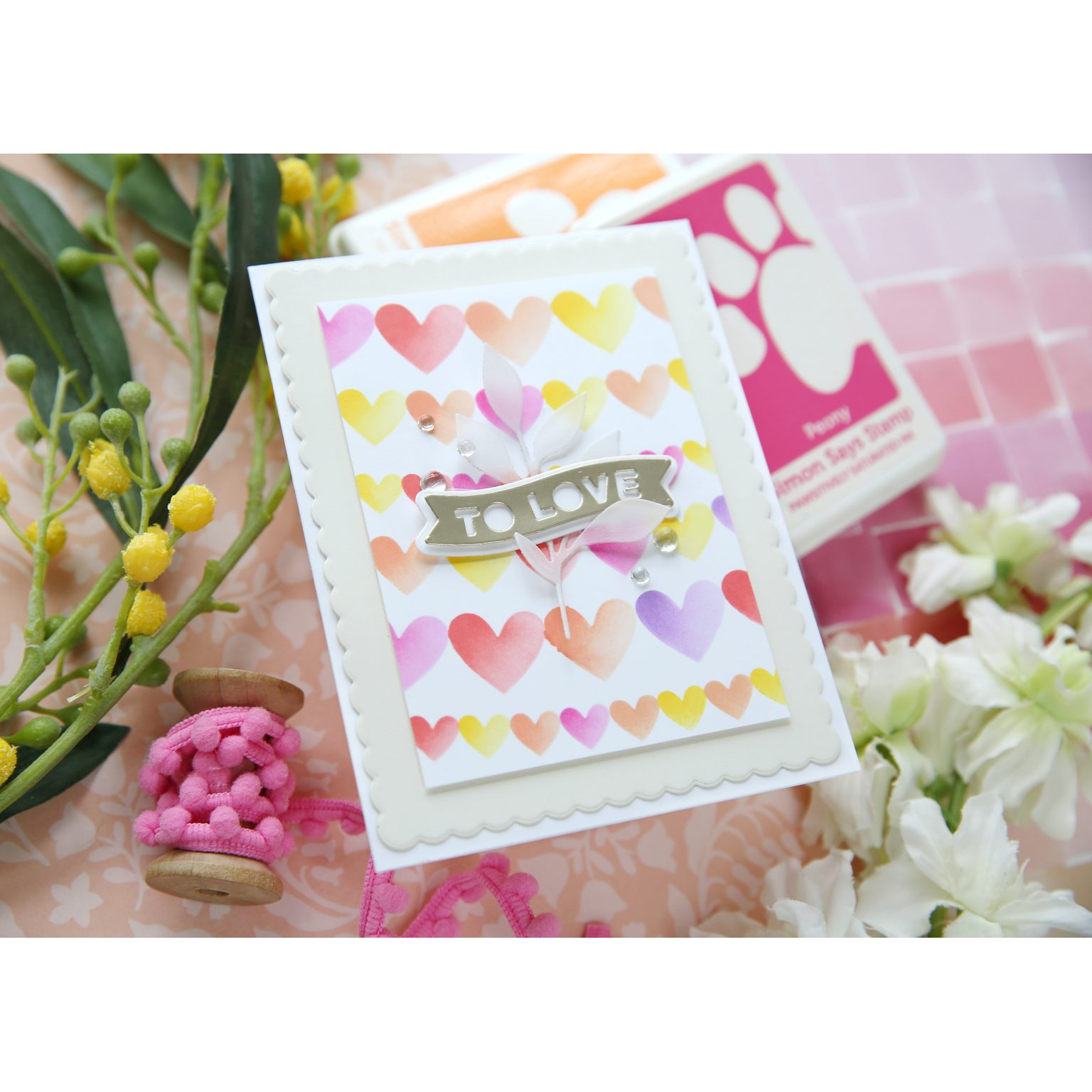 CZ Design Little Banners Wafer Dies czd221 Diecember Love Card | color-code:ALT03