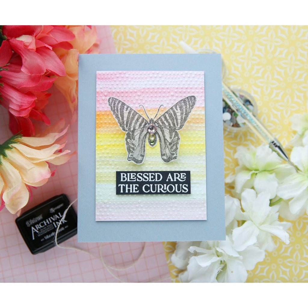 Simon Says Clear Stamps Beautiful and Curious 2243ssc Blessed Are the Curious Card | color-code:ALT16
