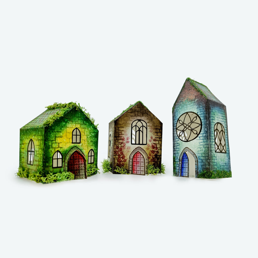 Lavinia Stamps Fairy Nook Homes moss covered
