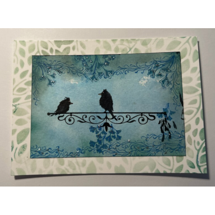 Lavinia Stamps Fledglings Clear Stamps lav965 blue