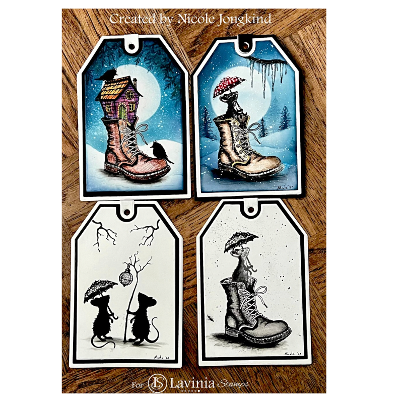 Lavinia Stamps Hobblehollow House Clear Stamp lav1013 tags