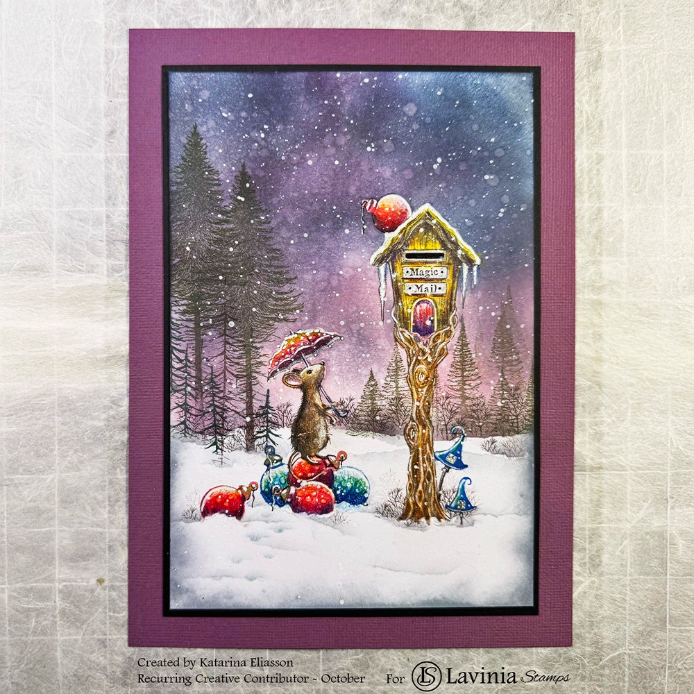 Lavinia Stamps Moonspikes Clear Stamp lav1015 snowing