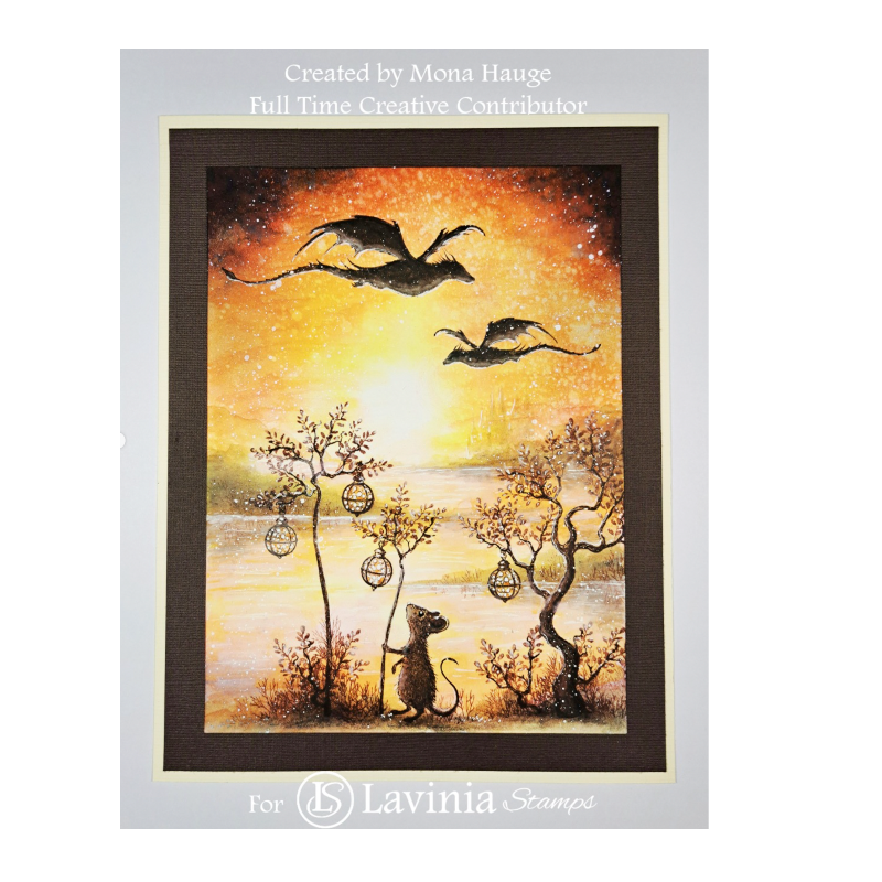 Lavinia Stamps Pipspell Clear Stamp lav1016 dragons