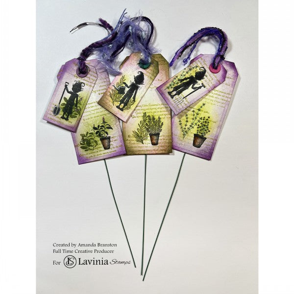 Lavinia Stamps Rosemary and Thyme Words Clear Stamps lav953 tags