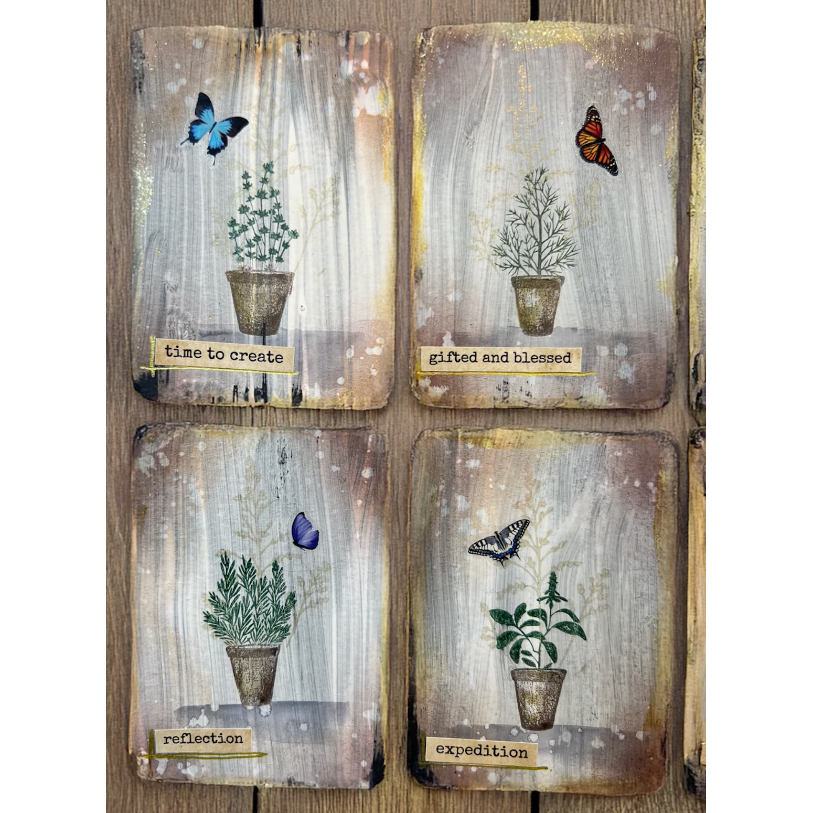 Lavinia Stamps Sage Clear Stamps lav949 butterflies