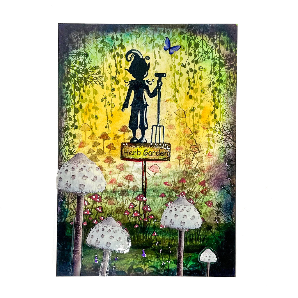 Lavinia Stamps Sage Clear Stamps lav949 shrooms