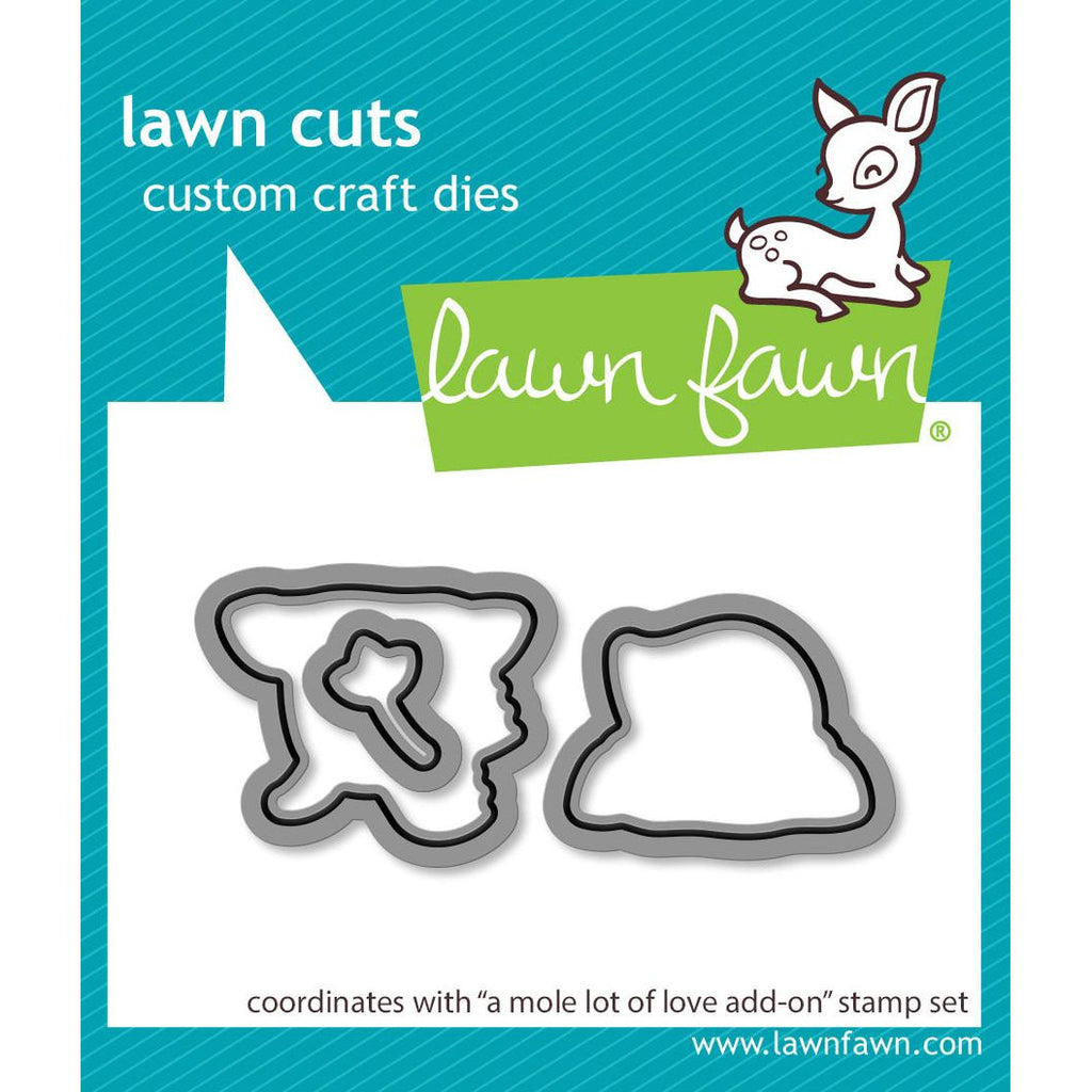Lawn Fawn A Mole Lot of Love Add-On Dies lf3946