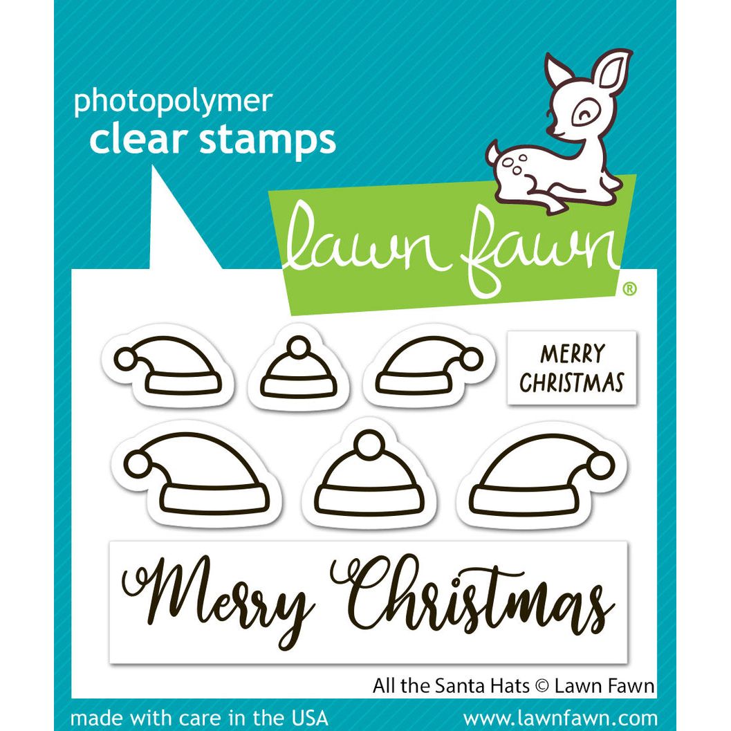 Lawn Fawn All the Santa Hats Stamps lf3904