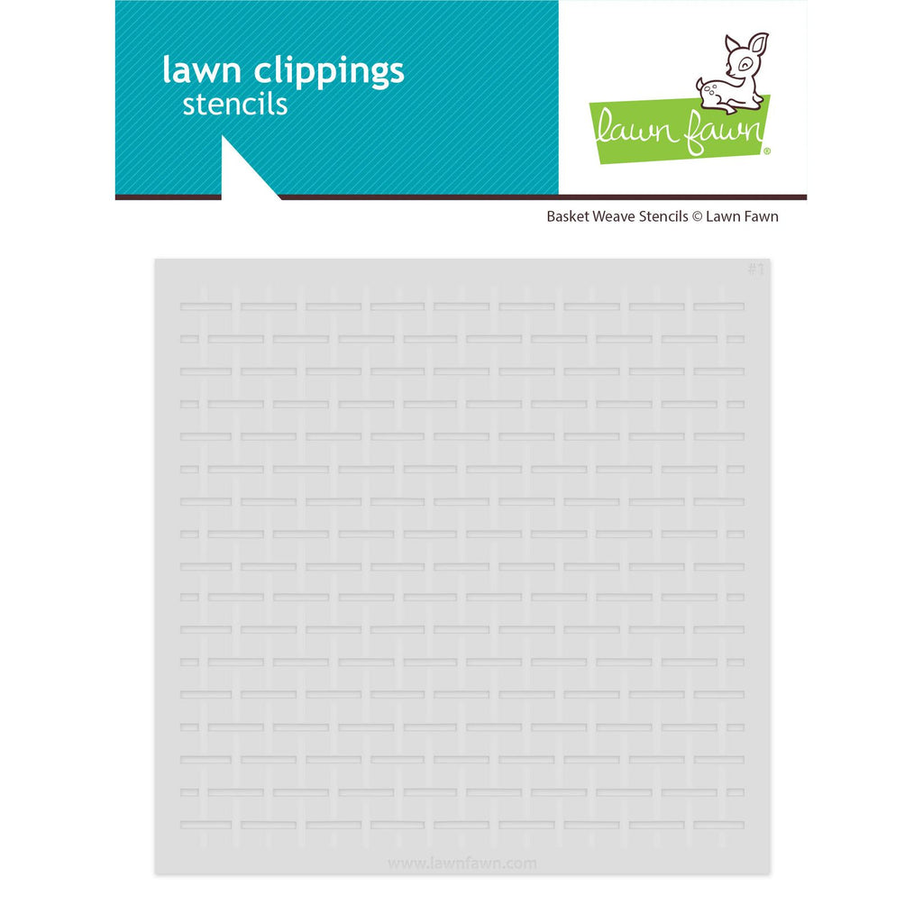 Lawn Fawn Basket Weave Stencils lf4054