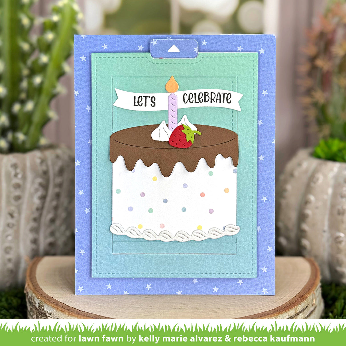 Lawn Fawn Build-A-Cake Dies lf3799 celebrate