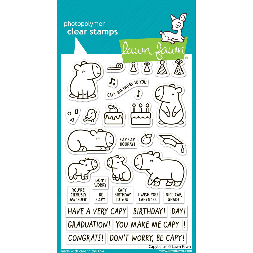 Lawn Fawn Capybaras! Stamps lf3764
