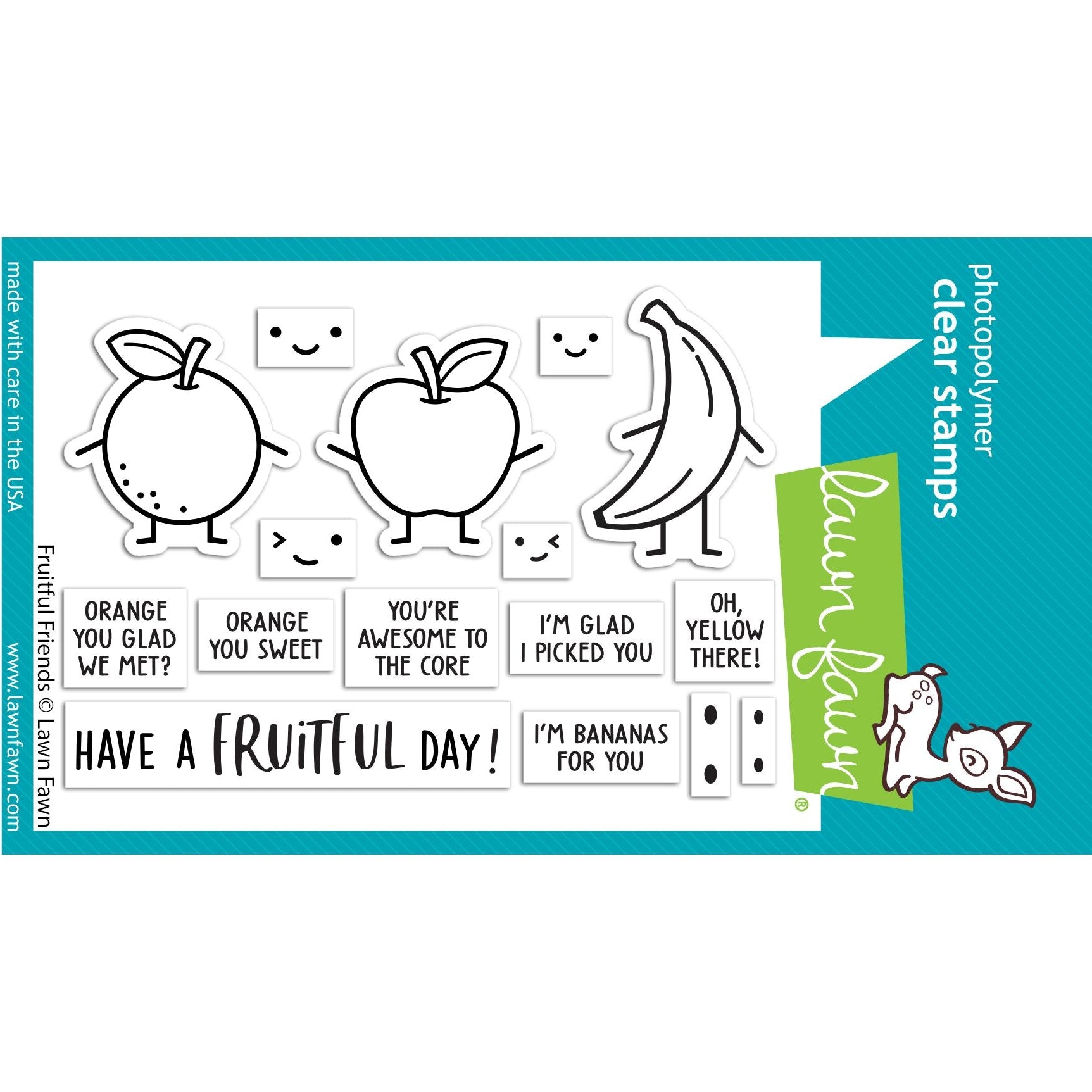 Lawn Fawn Fruitful Friends Stamps lf3429