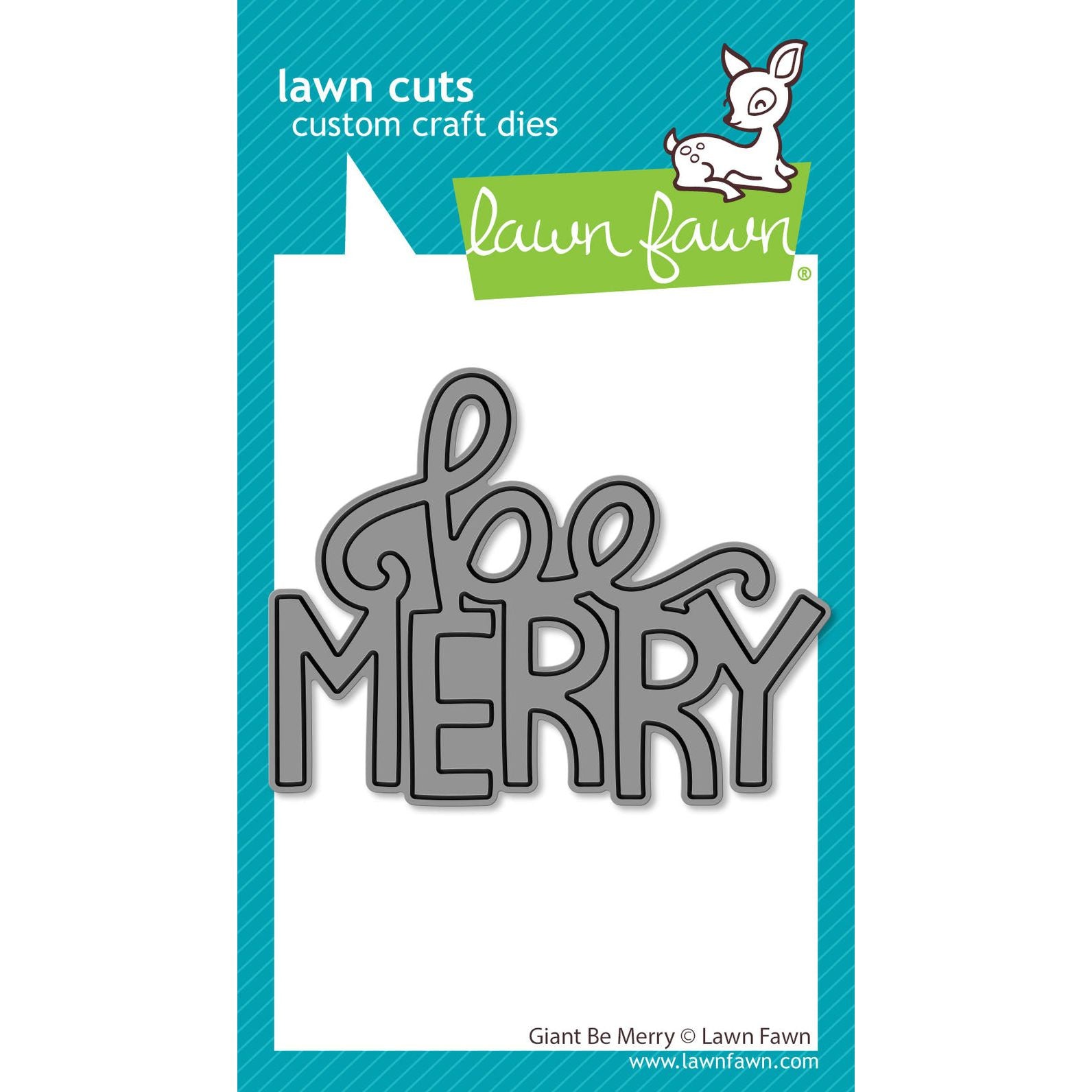 Lawn Fawn Giant Be Merry Die lf3919