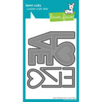 Lawn Fawn Giant Outlined Love Dies lf3960