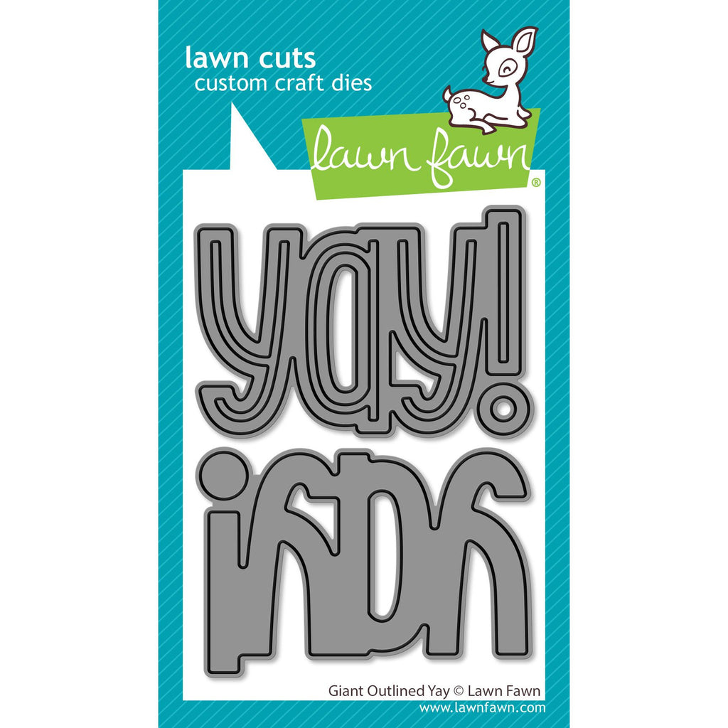 Lawn Fawn Giant Outlined Yay Dies lf4093