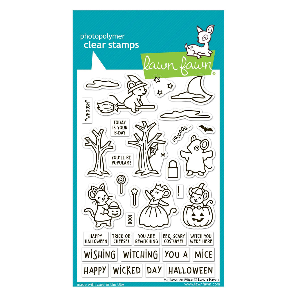 Lawn Fawn Halloween Mice Stamps lf3848