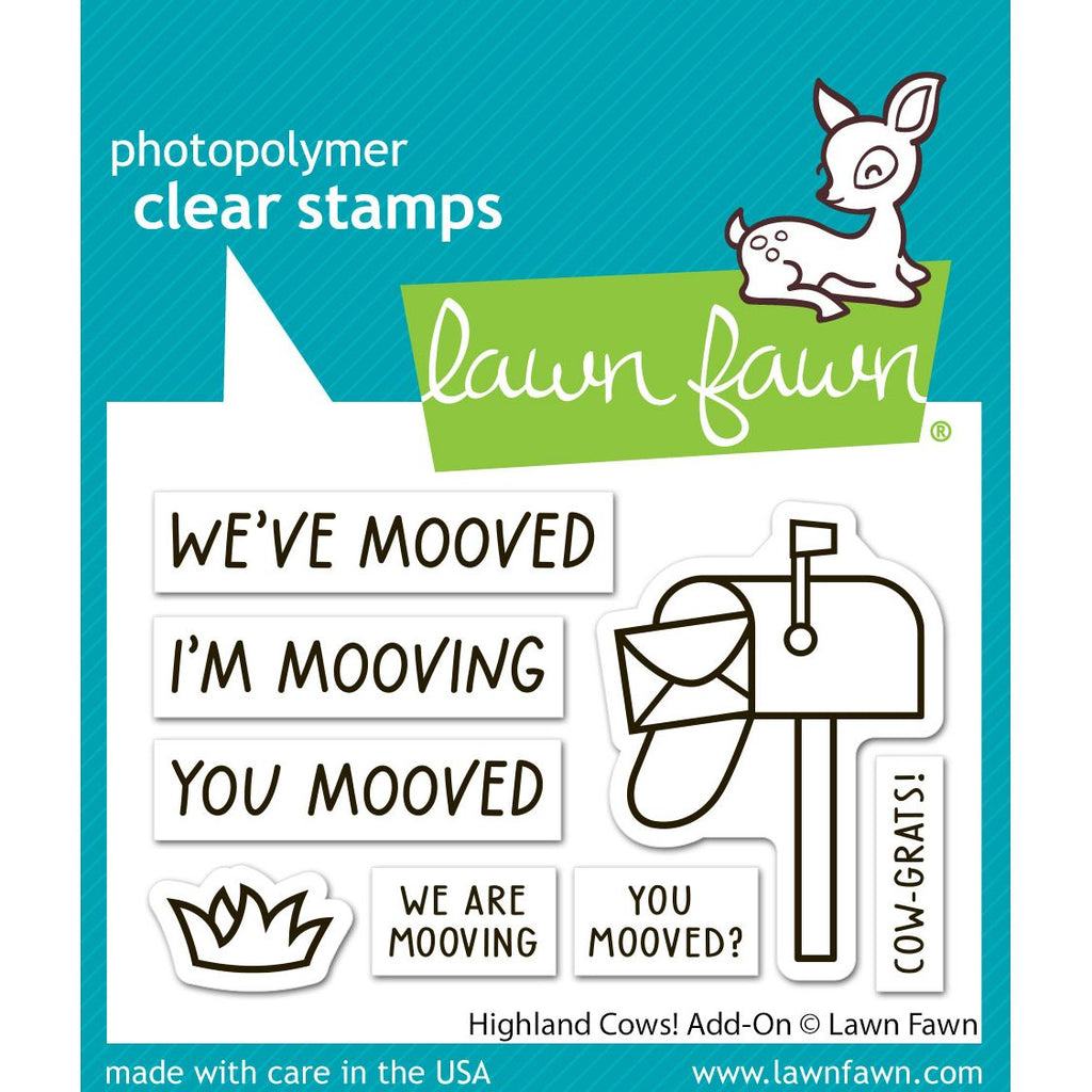 Lawn Fawn Highland Cows! Add-On Stamps lf4119