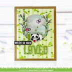 Lawn Fawn I Heart Pandas Add-On Stamps and Dies Set Very Loved