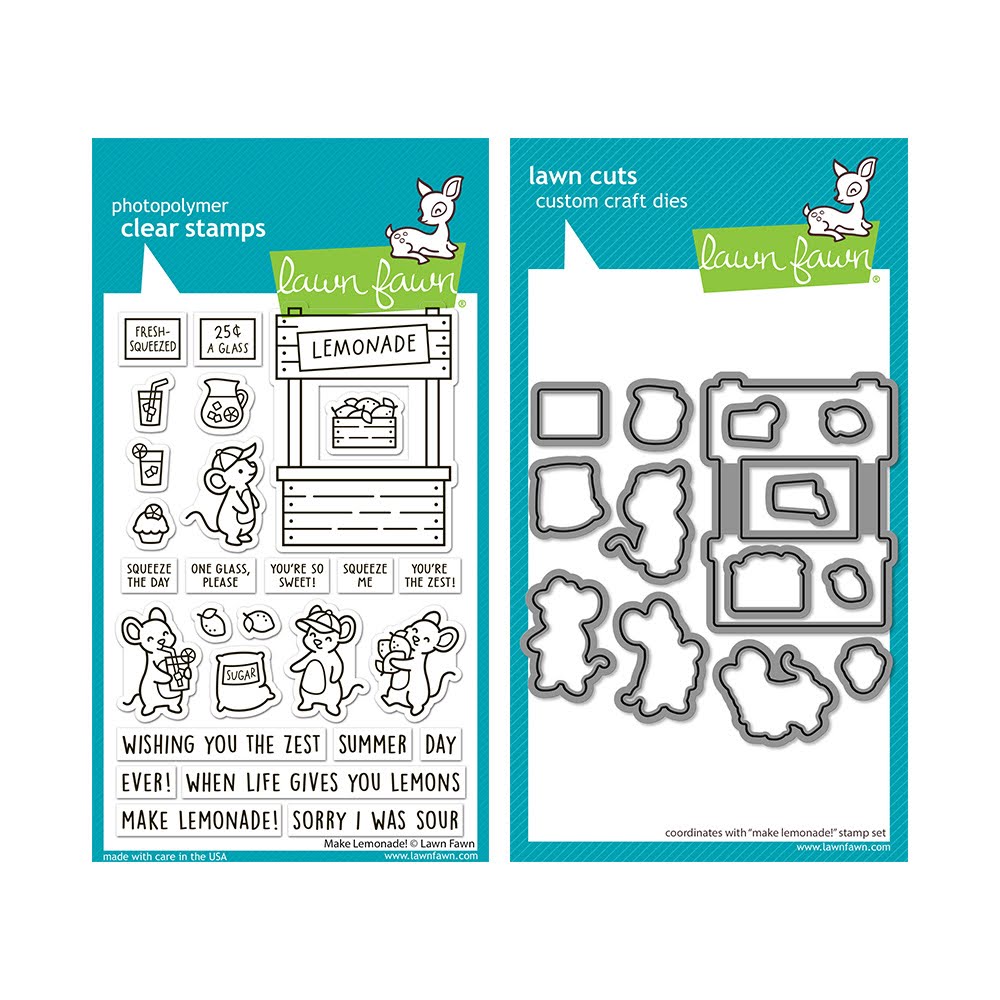 Lawn Fawn Make Lemonade! Stamps and Dies