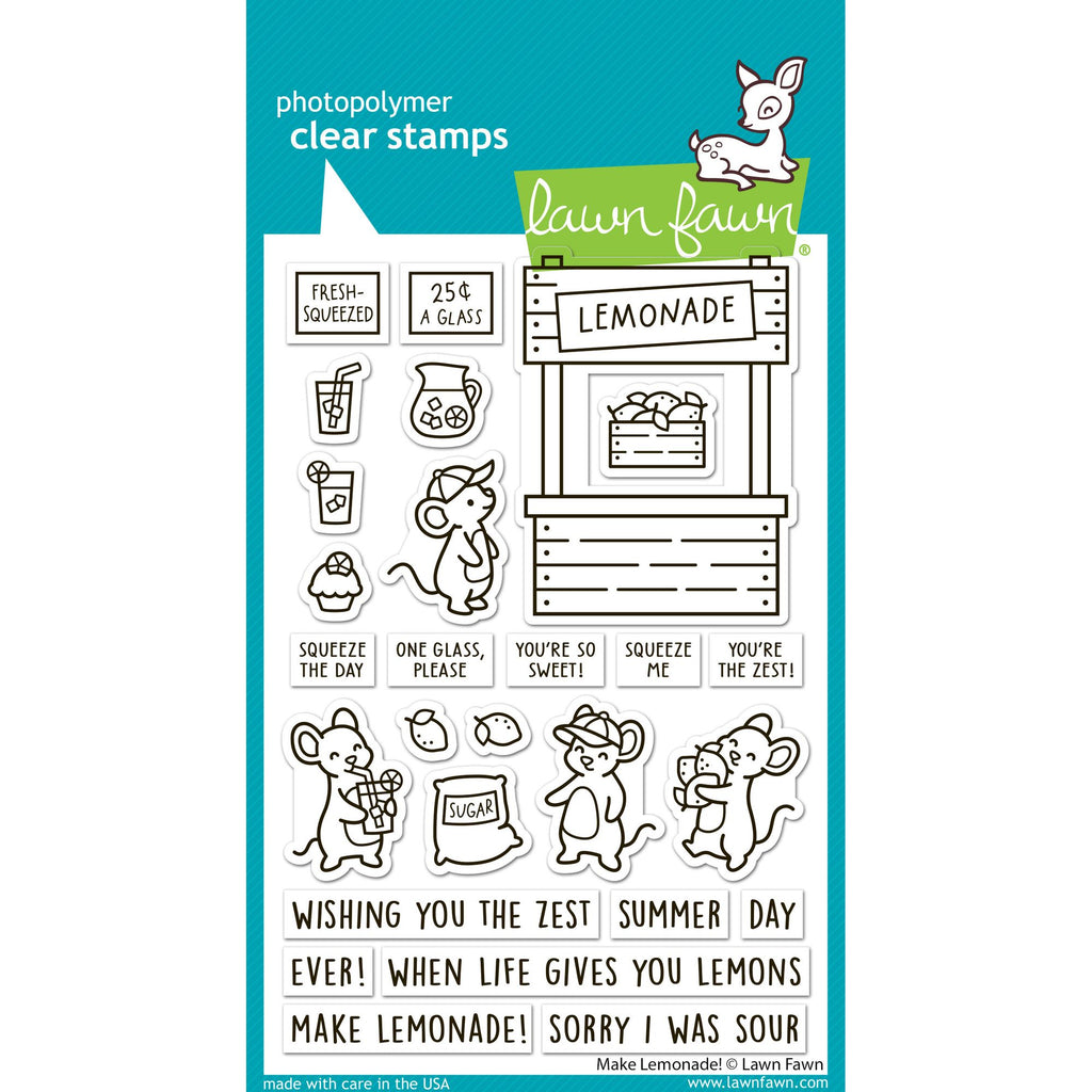 Lawn Fawn Make Lemonade! Stamps lf4122