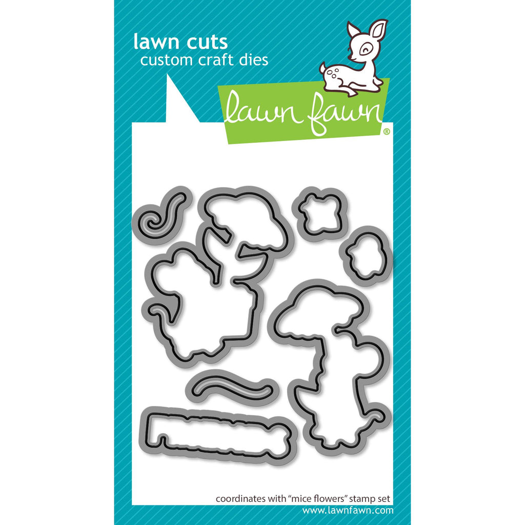 Lawn Fawn Mice Flowers Dies lf4077