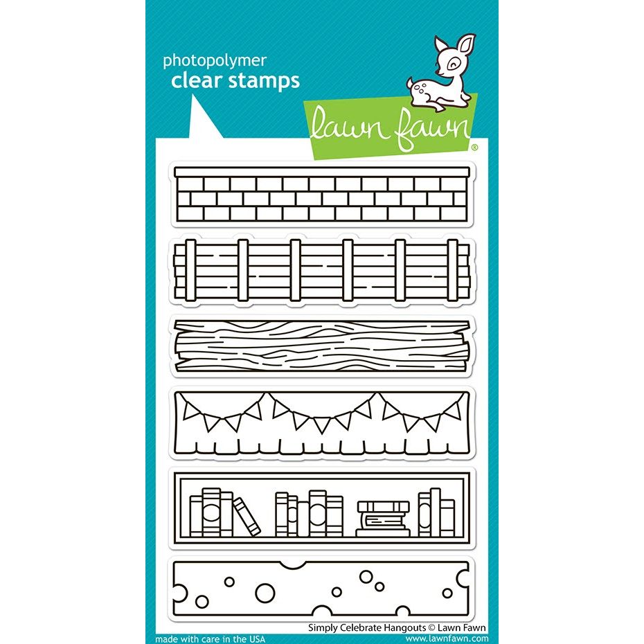 Lawn Fawn Simply Celebrate Hangouts Stamps lf3719