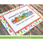 Lawn Fawn Simply Celebrate Winter Stamps Dies and Coloring Stencils Season's Greetings