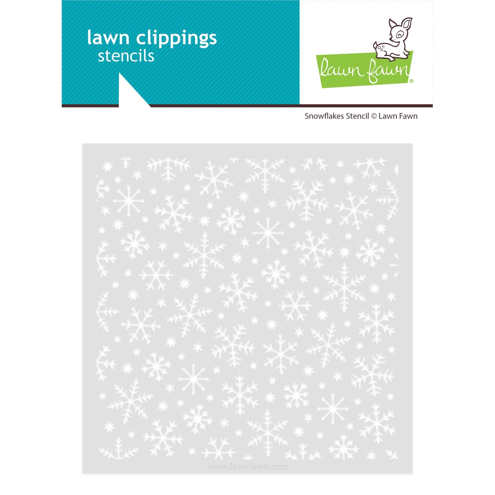 Lawn Fawn Snowflakes Stencil lf3923