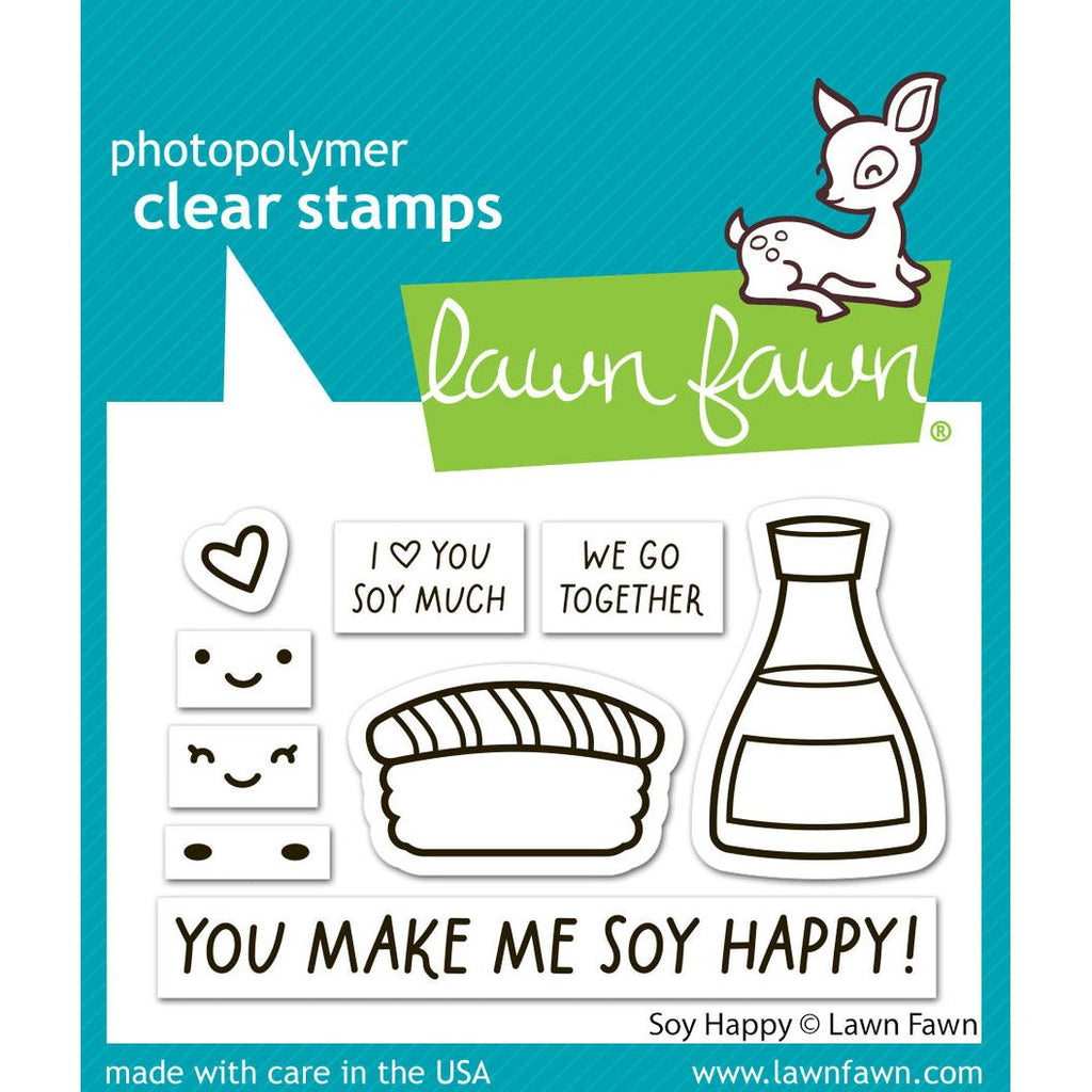 Lawn Fawn Soy Happy Stamps lf3954