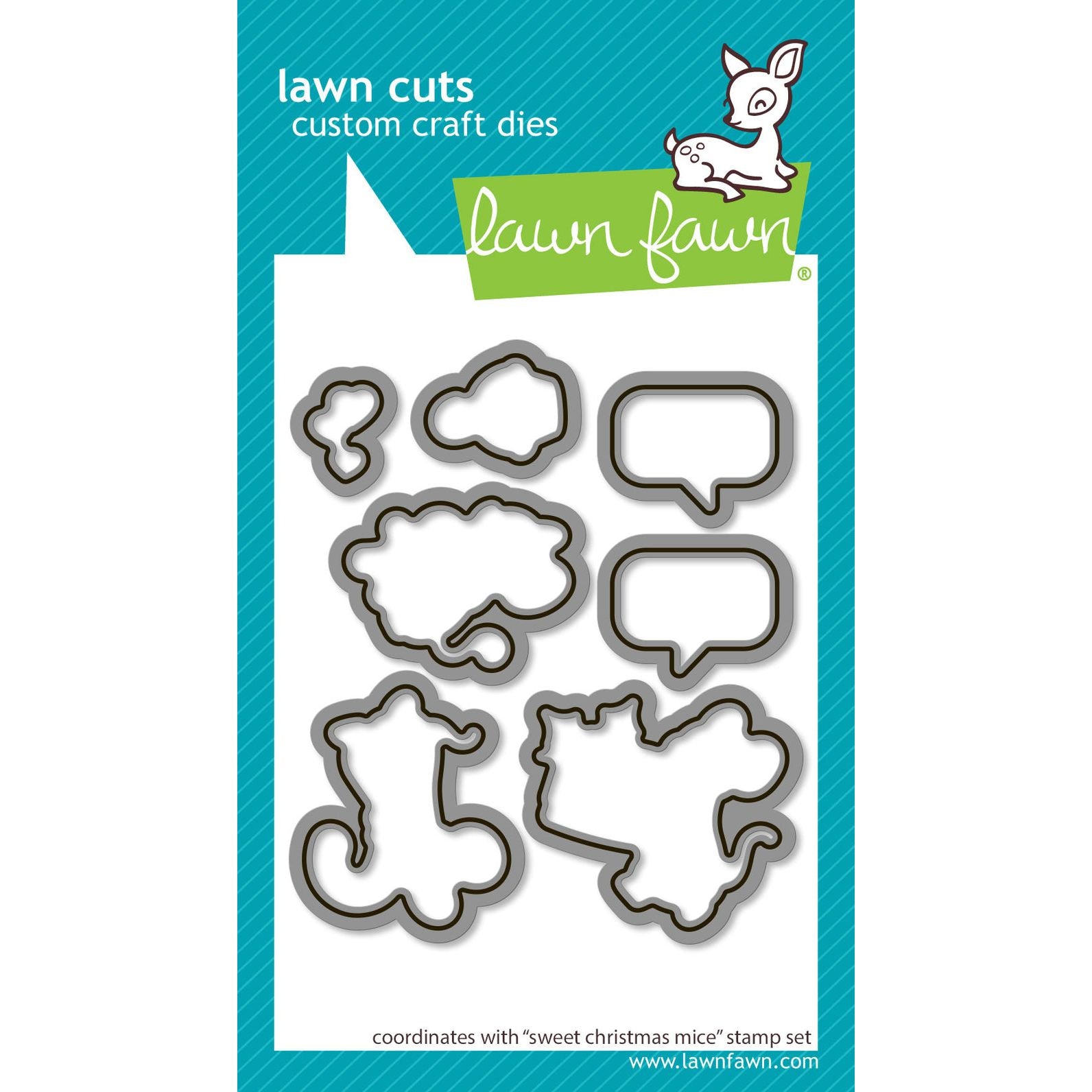 Lawn Fawn Sweet Christmas Mice Dies lf3569