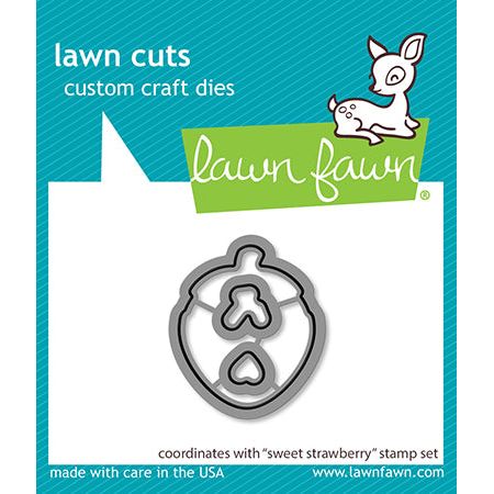 Lawn Fawn Sweet Strawberry Dies lf3603