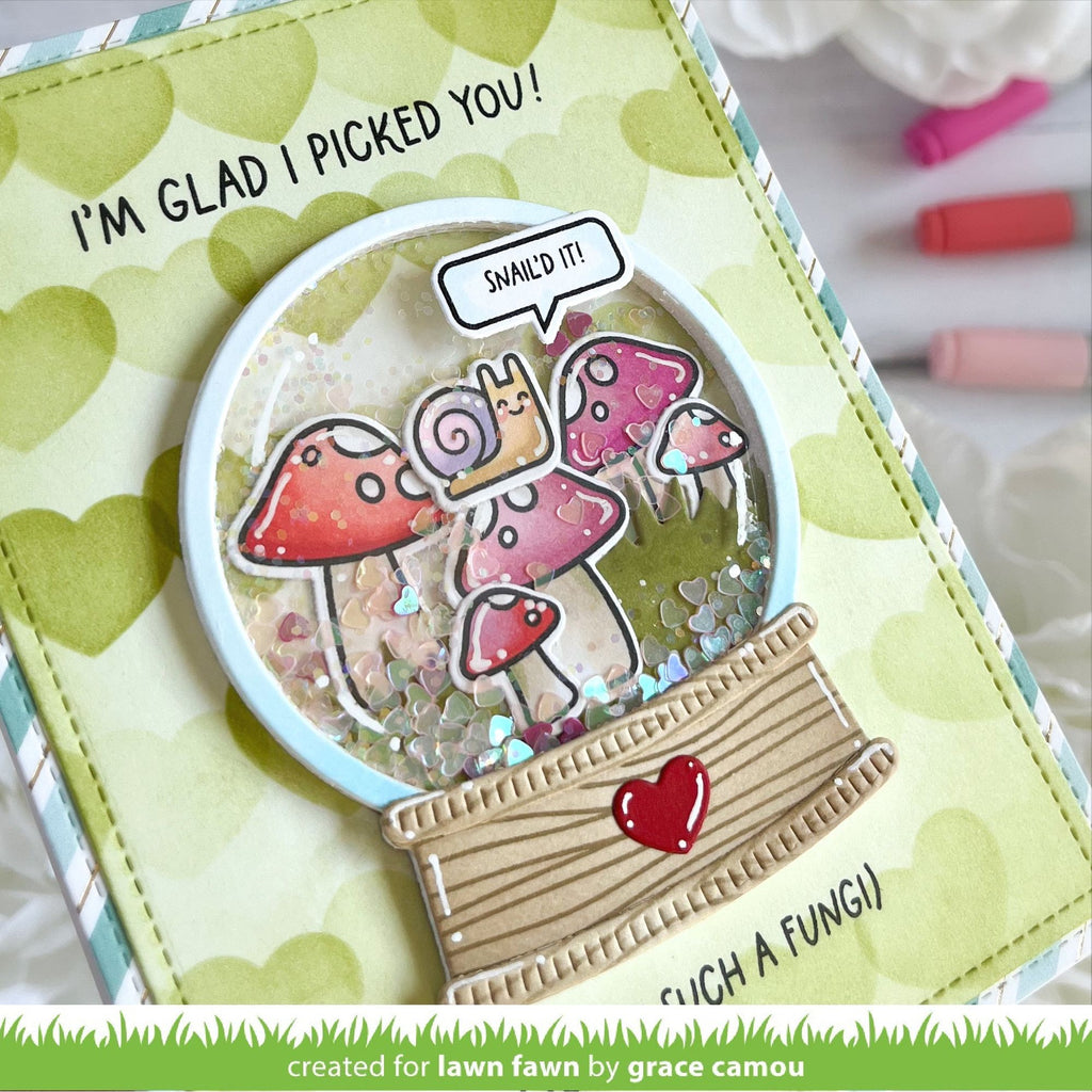 Lawn Fawn To My Fungi Stamps Dies and Coloring Stencil Set picked you