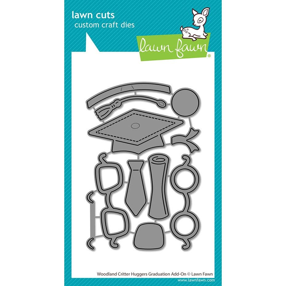 Lawn Fawn Woodland Critter Huggers Graduation Add-On Dies lf3728